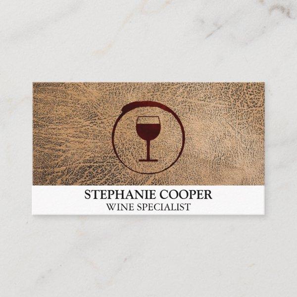 Red Wine Stain with Wine Glass