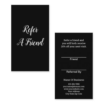 Refer A Friend Business Referral