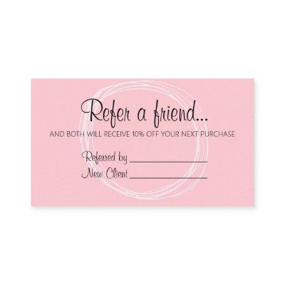 Referral Discount Card 3.5" x 2.0"