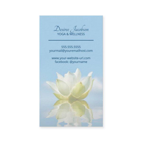 Reflecting Lotus Flower Yoga Instructor Light Blue