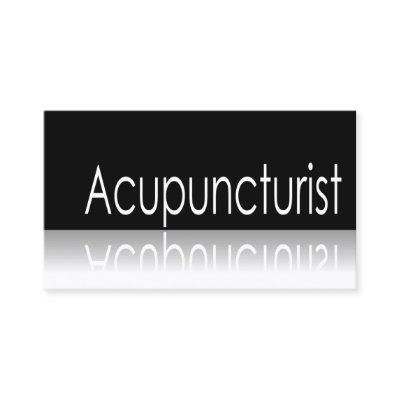 Reflective - Acupuncturist