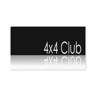 Reflective Text - 4x4 Club - Promo