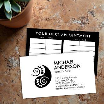 Reflexology - Black and white Ying Yang symbol