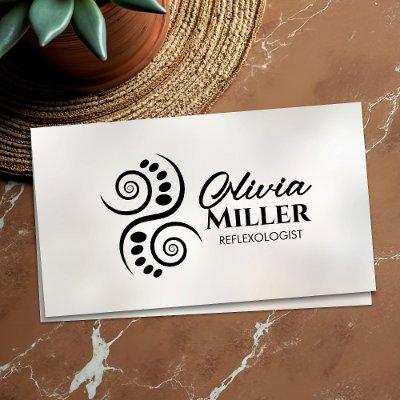 Reflexology - Black and white Ying Yang symbol