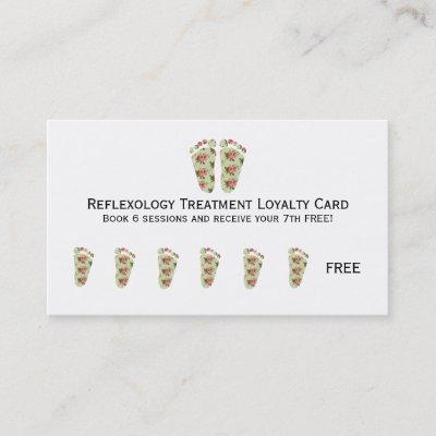 Reflexology loyalty card  podiatry