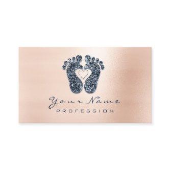 Reflexology Rose Glitter Blue Navy Appointment