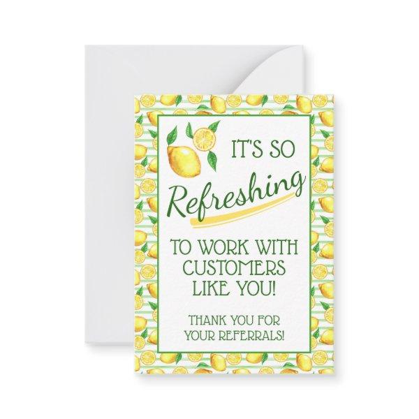 Refreshing Summer Lemon Pop By Note Card