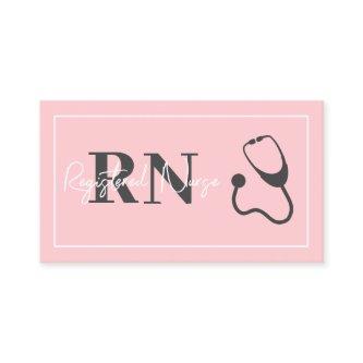 Registered Nurse RN Blush Pink Stethoscope