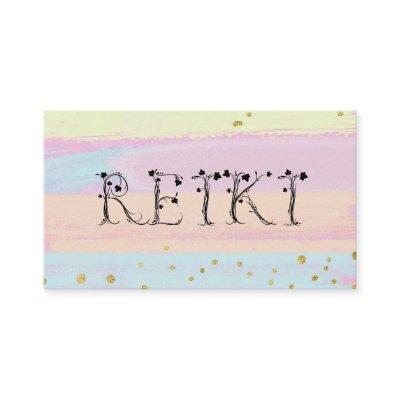 *~*  REIKI Ivy Typography Abstract Pastel