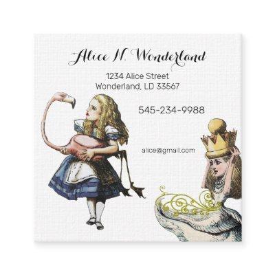 Reilaboration of Vintage Alice in Wonderland Square