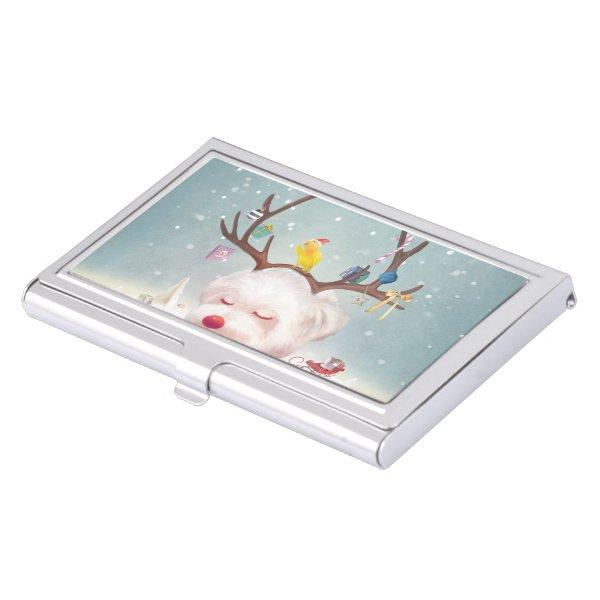 Reindeer Dog with Christmas Ornaments  Case