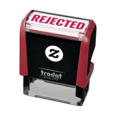 REJECTED Red Business Self Inking Stamp