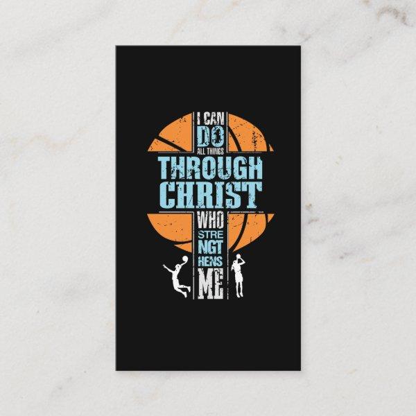 Religious Basketball Player Philippians 4:13 Chris