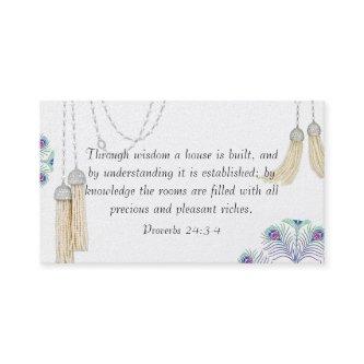 Religious Tassel Curtain Card Design