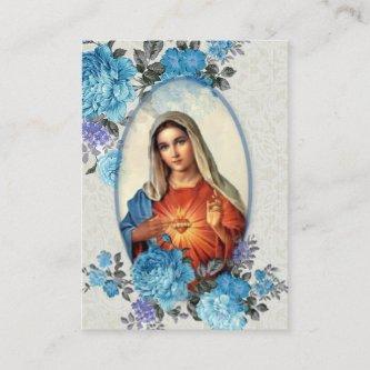 Religious Virgin Mary Memorare Prayer Holy Card