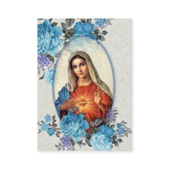 Religious Virgin Mary Memorare Prayer Holy Card