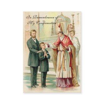 Remembrance Confirm Confirmation Boy Holy Card