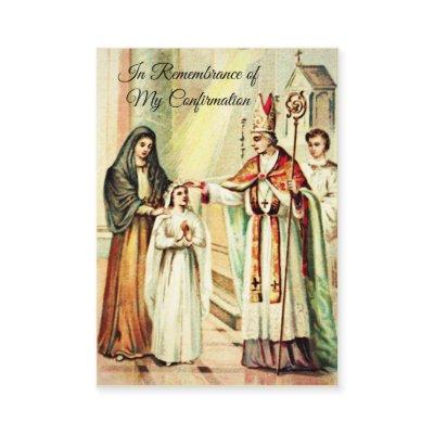 Remembrance Confirm Confirmation Girl Holy Card