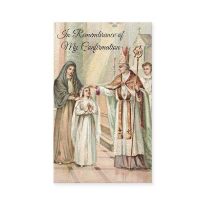 Remembrance Confirm Confirmation Girl Holy Card