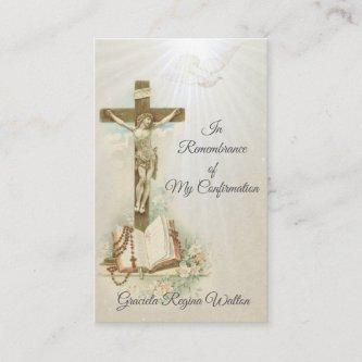 Remembrance Keepsake  Sacrament Confirmation Card