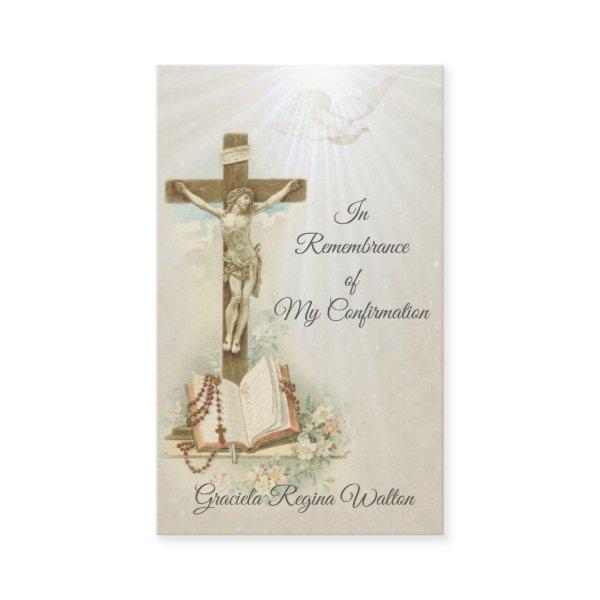 Remembrance Keepsake  Sacrament Confirmation Card