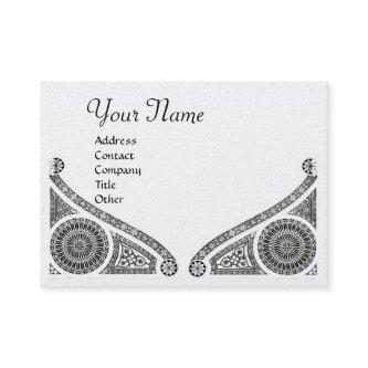 RENAISSANCE ARCHITECT MONOGRAM Black White Pearl