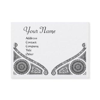 RENAISSANCE ARCHITECTURE MONOGRAM,Black White