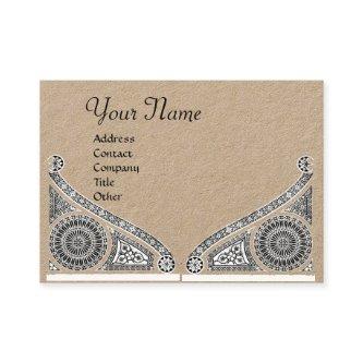RENAISSANCE ARCITECTURE MONOGRAM Black Kraft Paper