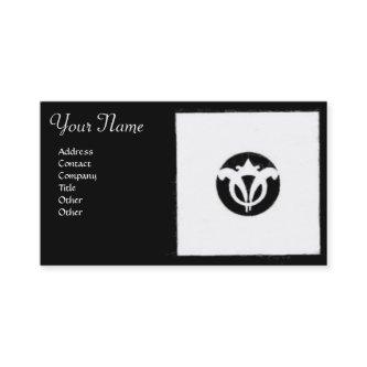 RENAISSANCE HARMONY Black White Geometric Floral