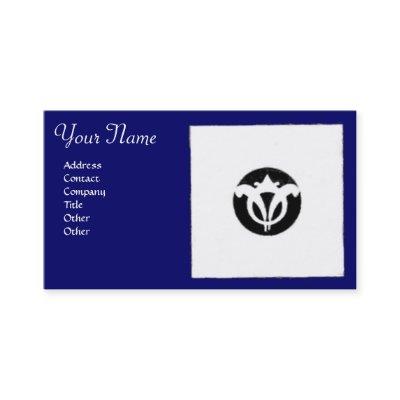 RENAISSANCE HARMONY Blue White Geometric Floral