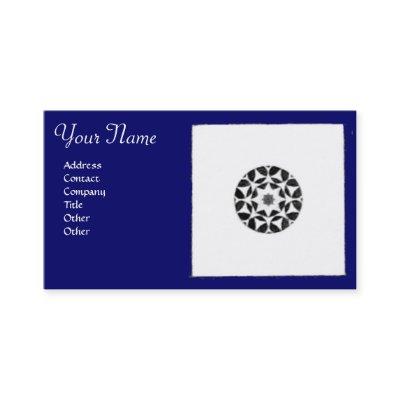 RENAISSANCE HARMONY Blue White Geometric Floral
