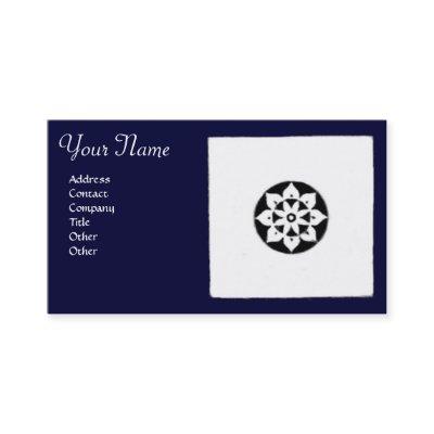 RENAISSANCE HARMONY Blue White Geometric Floral