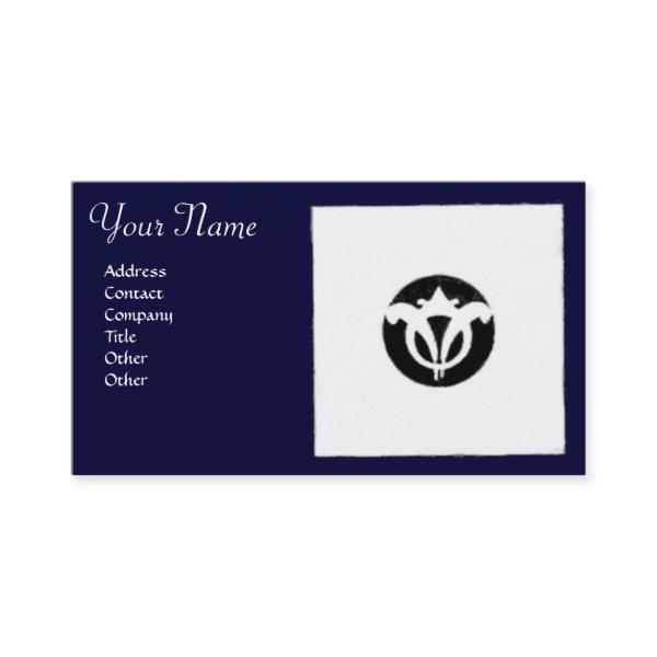RENAISSANCE HARMONY Blue White Geometric Floral