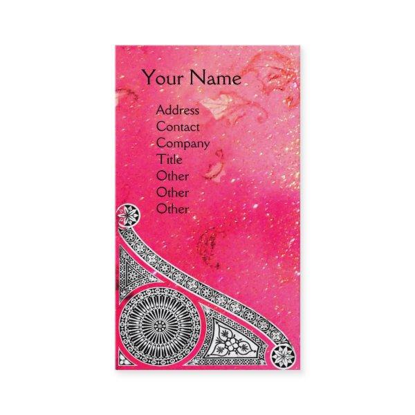 RENAISSANCE Monogram 1 bright pink sparkle