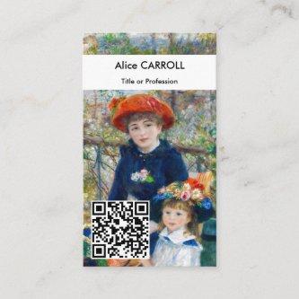 Renoir - Two sisters on the Terrace - QR Code
