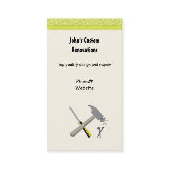 Renovations and Custom Construction Tools