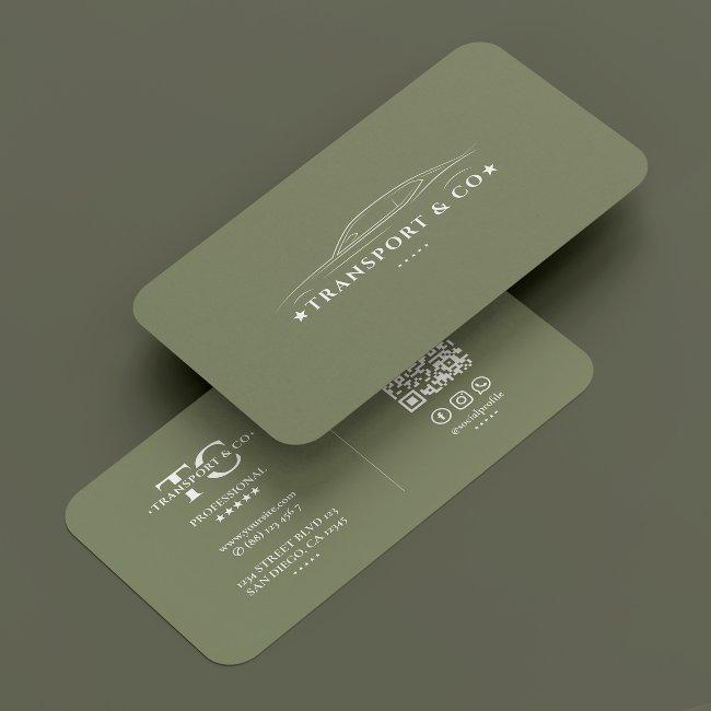 Rent a Car Transport Driver Sage Minimalist Modern