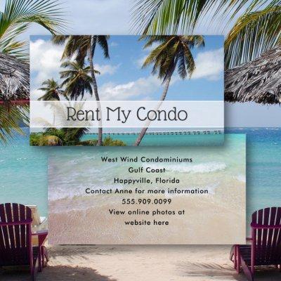 Rent My Condo Tropical Location Tall Palm Trees