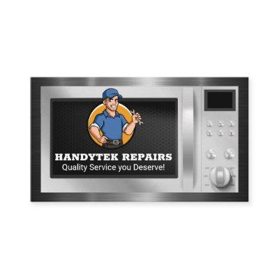 Repairman with Wrench | Microwave Appliance