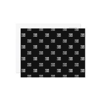 Repeating Image, Design or Company Business Logo Postcard