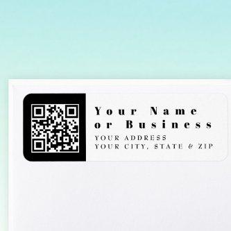 Replace With Your Own QR code | Modern Label