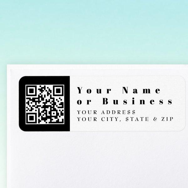 Replace With Your Own QR code | Modern Label