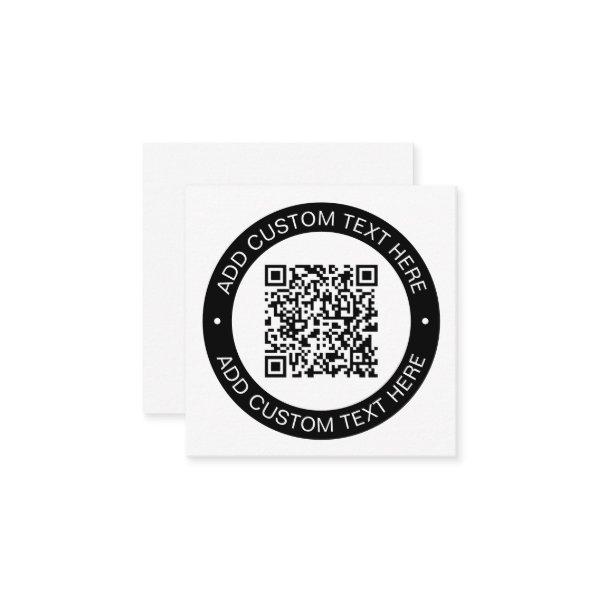 Replace with Your Own Uploaded QR code or Image Enclosure Card
