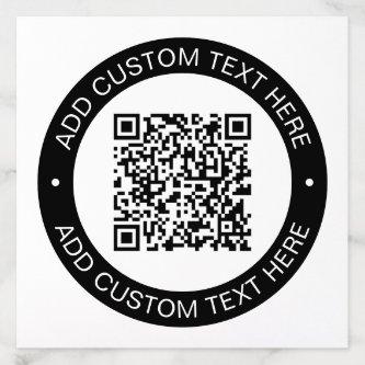 Replace with Your Own Uploaded QR code or Image Envelope Liner