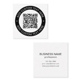 Replace with Your Own Uploaded QR code or Image Square
