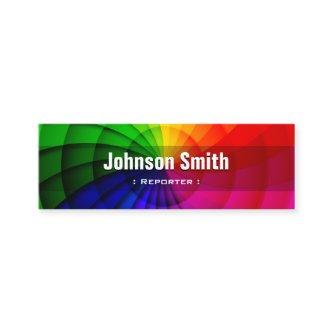 Reporter - Radial Rainbow Colors Mini