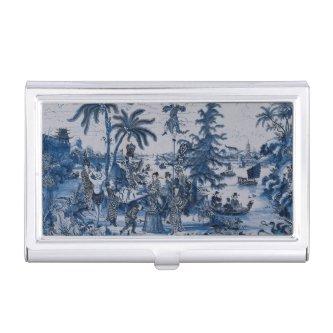 Repro Chinoiserie  Delft Blue and White Tile   Case