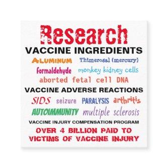 Research Vaccines  / Hand Out Cards