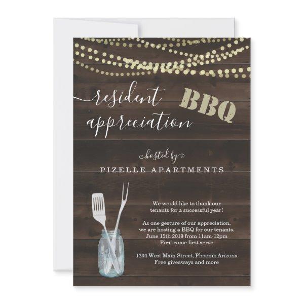 Resident Appreciation BBQ Party Invitation