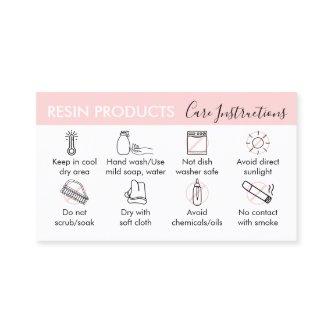 Resin Products Care Instructions